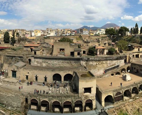 tour pompei ercolano: Vista dall'alto di Ercolano