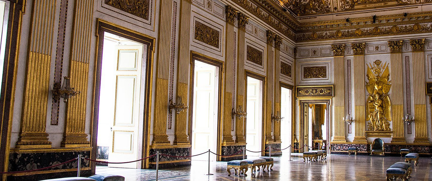 The throne Room in the Royal Palace of Caserta