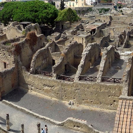 visita guidata pompei ercolano oplontis: Vista dall'alto di Ercolano