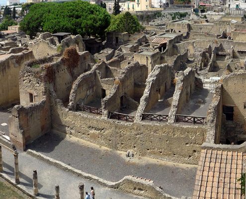 visita guidata pompei ercolano oplontis: Vista dall'alto di Ercolano