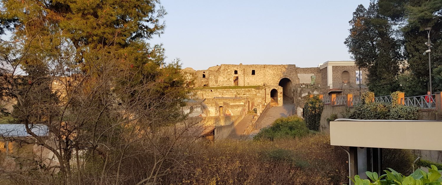 Porta Marina, one the the seven Gates of Pompeii, and a part of the city walls