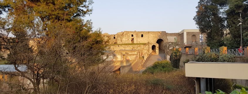 Porta Marina, one the the seven Gates of Pompeii, and a part of the city walls