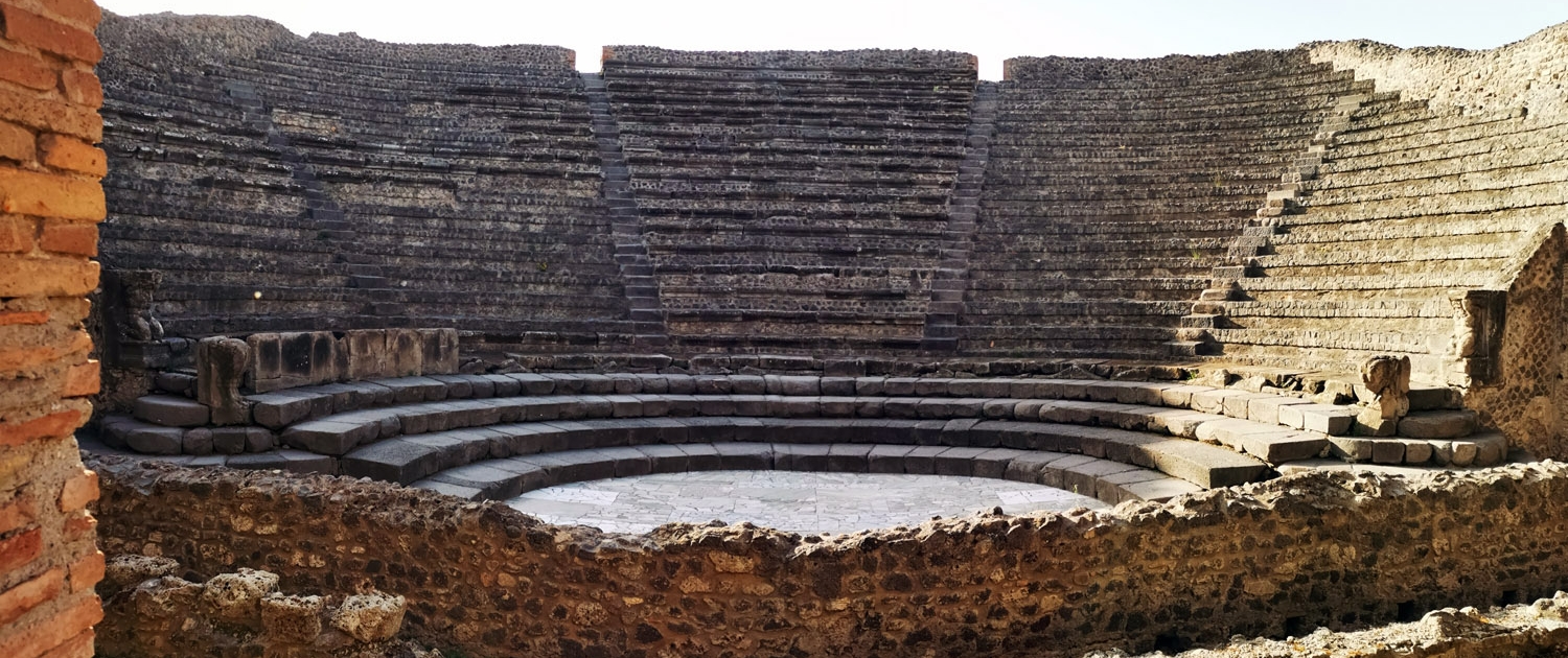 The Small Theater of Pompeii defined in Roman times as "covered theater"