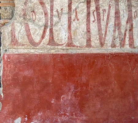 An example of political propaganda in Pompeii
